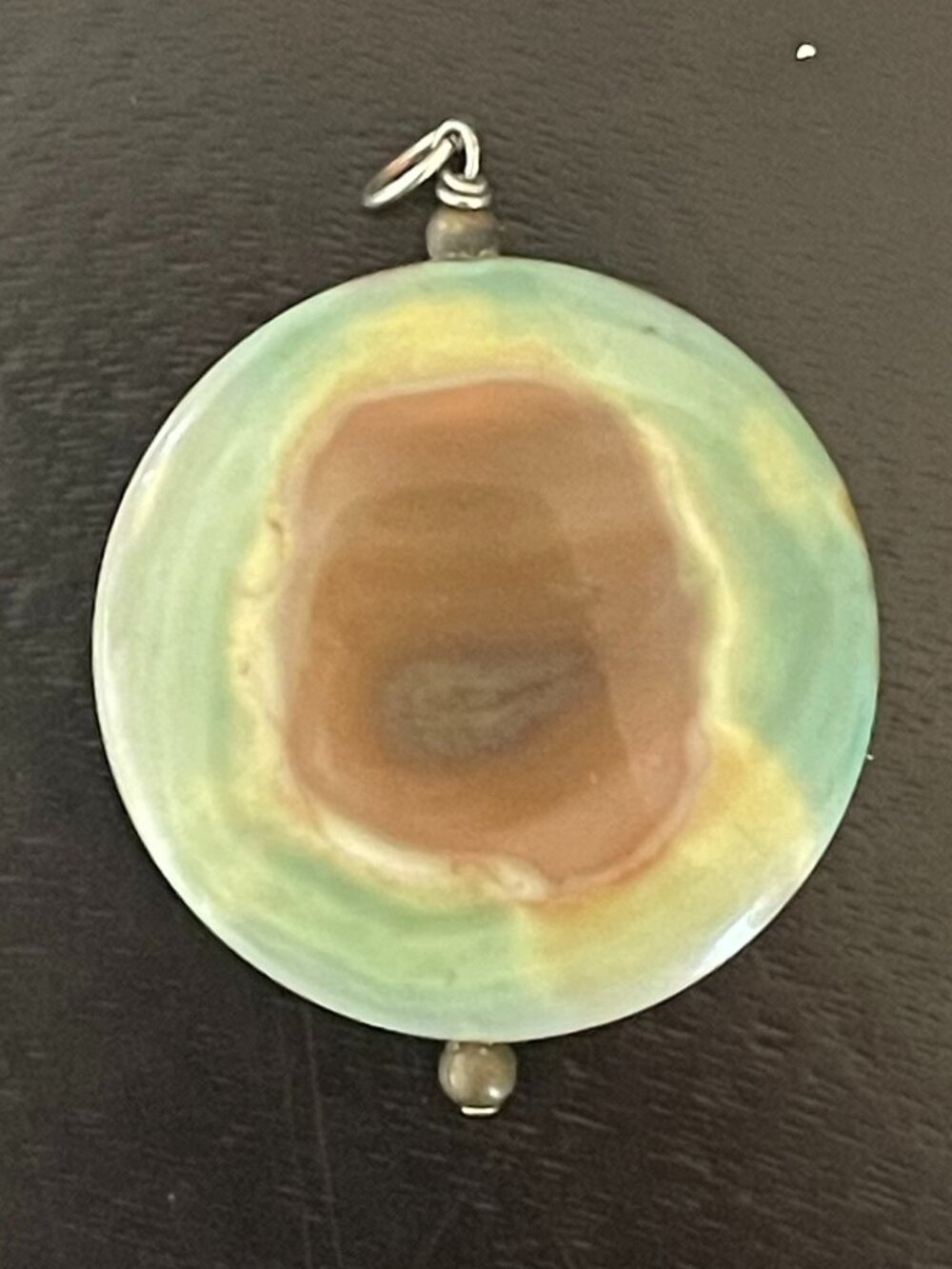 Multicolored Stone Pendant - Picture 2 of 4